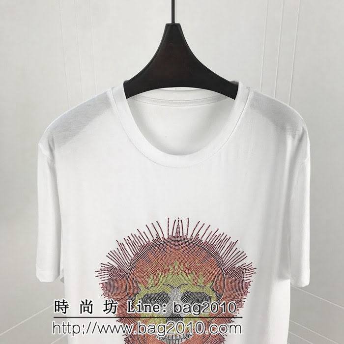 pp 19ss早春 燙鑽短袖 大幅度進口奧鑽燙鑽工藝 定制絲光棉 工藝細節完美 ydi2548